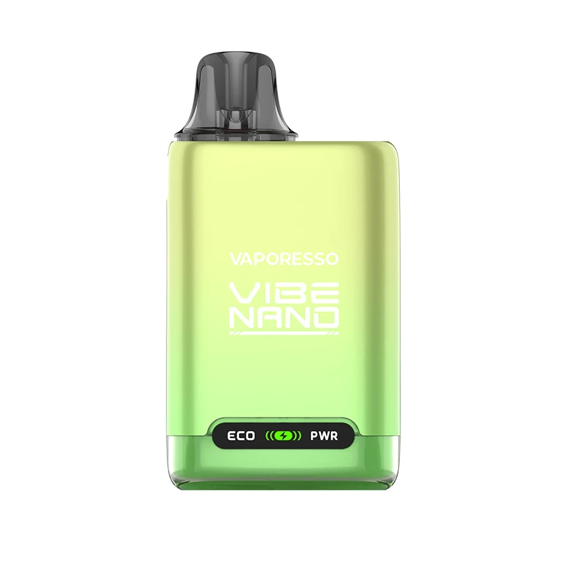 مجموعة Vaporesso Vibe Nano الأصلية للسجائر الإلكترونية بطارية 1100 مللي أمبير في الساعة مع خرطوشة Vibe Pod 4.5 مل شبكة مزدوجة ECO PWR Vape