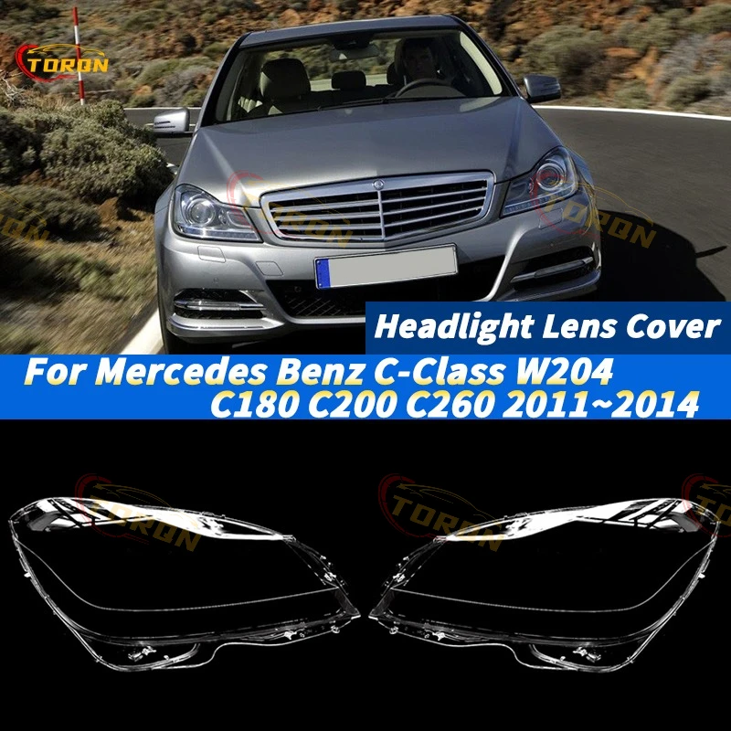 

For Mercedes Benz C-Class W204 C180 C200 C260 2011 2012 2013 2014 Car Headlight Cover dust cover for headlights car accessories
