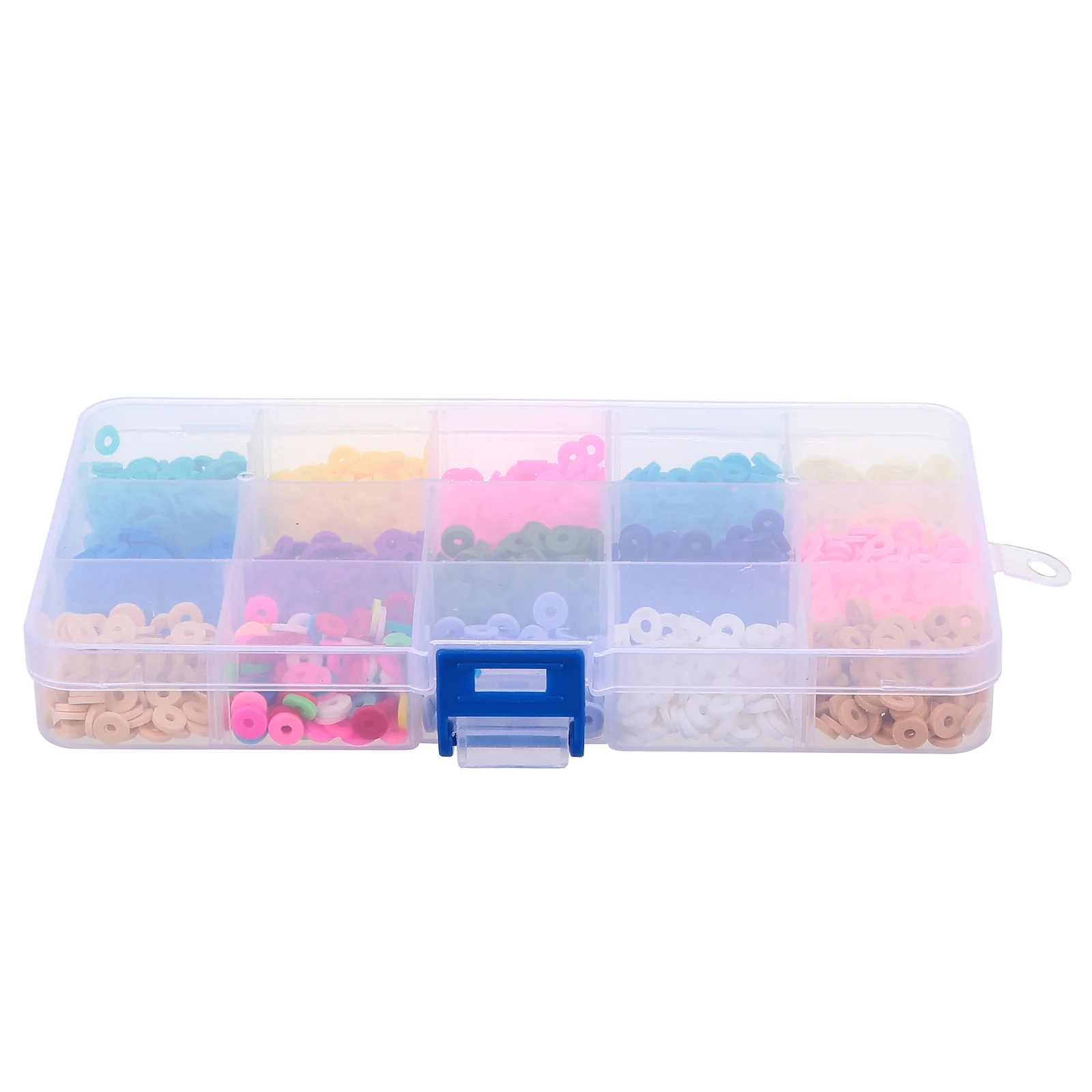 1 صندوق 6 مللي متر الملونة جولة حبيبات صلصال DIY بها بنفسك مستلزمات صناعة المجوهرات شقة فضفاض الخرز للمشروعات الحرفية سوار قلادة