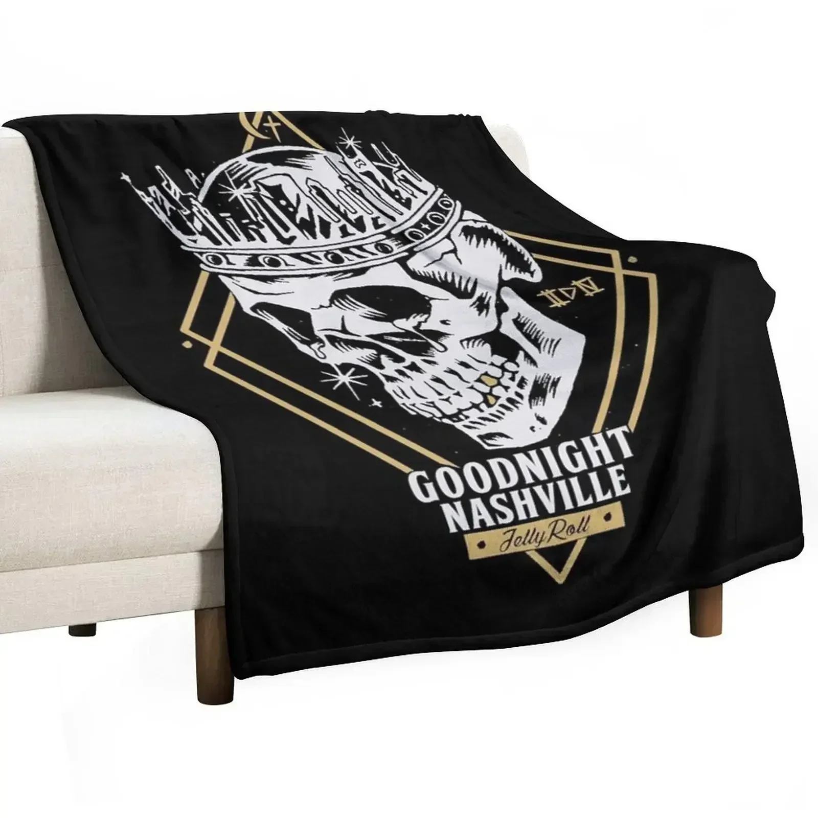 Goodnight Nashville Throw Blanket warm for winter Cute Blankets