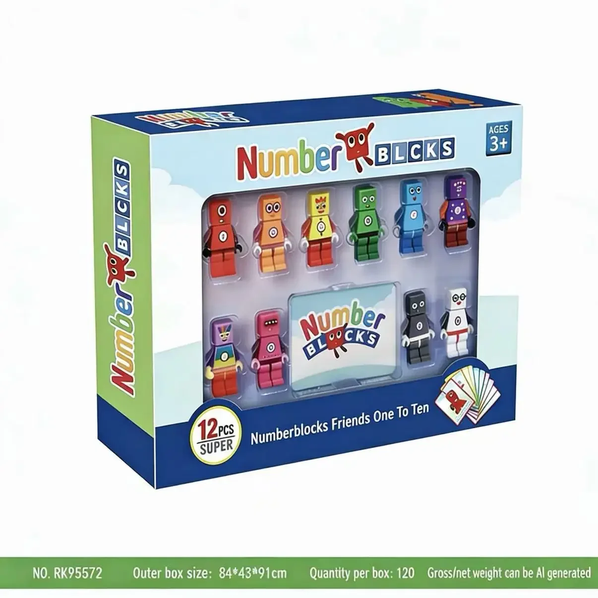 Brandneues Numberblocks-Bausatz-Spielzeug als Geschenk, zur Stärkung der Mathematikkenntnisse durch digitale Spiele – Detail 1