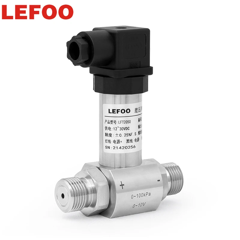 LEFOO IP65 water liquid gas differential pressure sensor transmitter for automobile medical equipment aviation