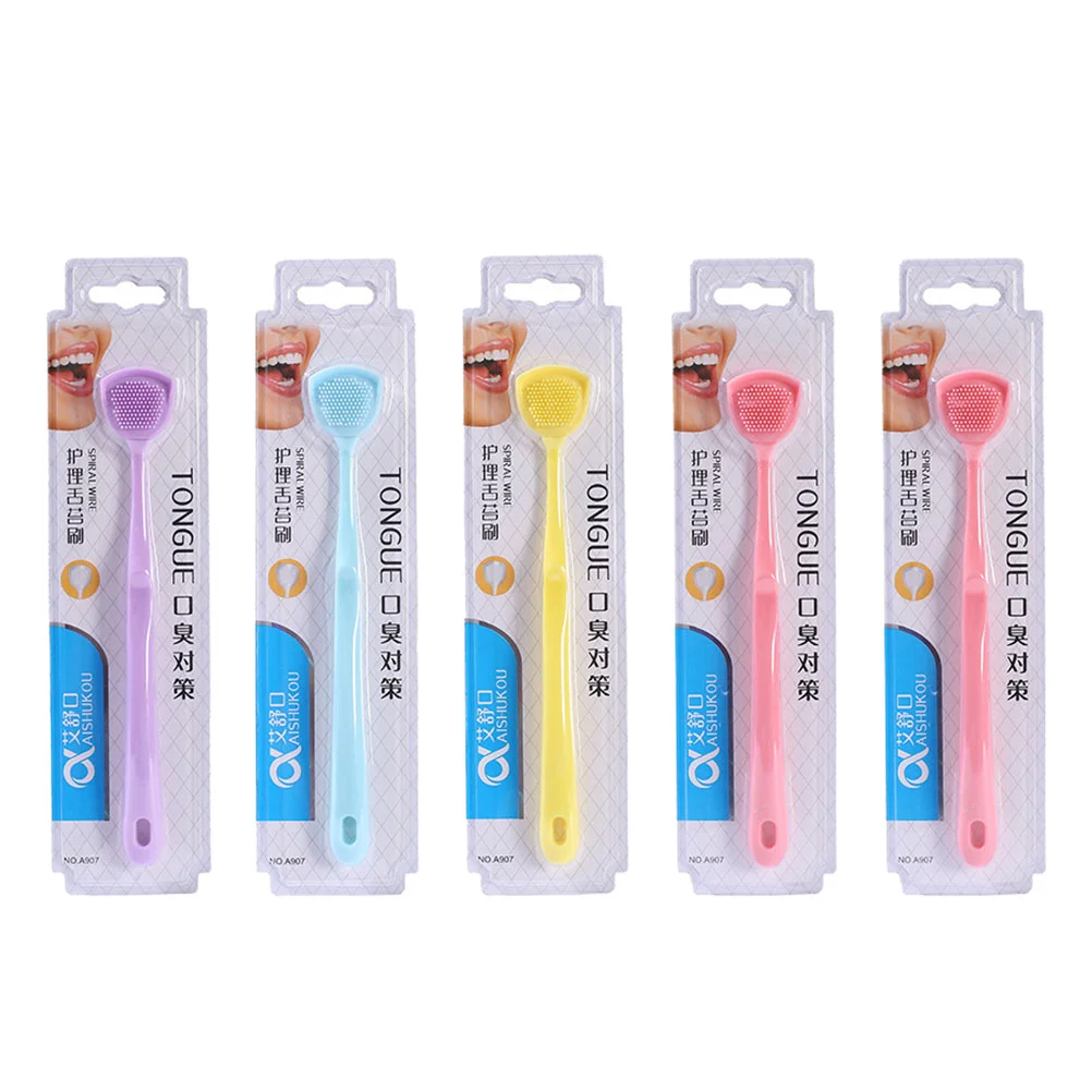 5 Pcs Detergent Baby Tongue Scraper for Adults Kids Pp Electric Toothbrush Portable Cleaner