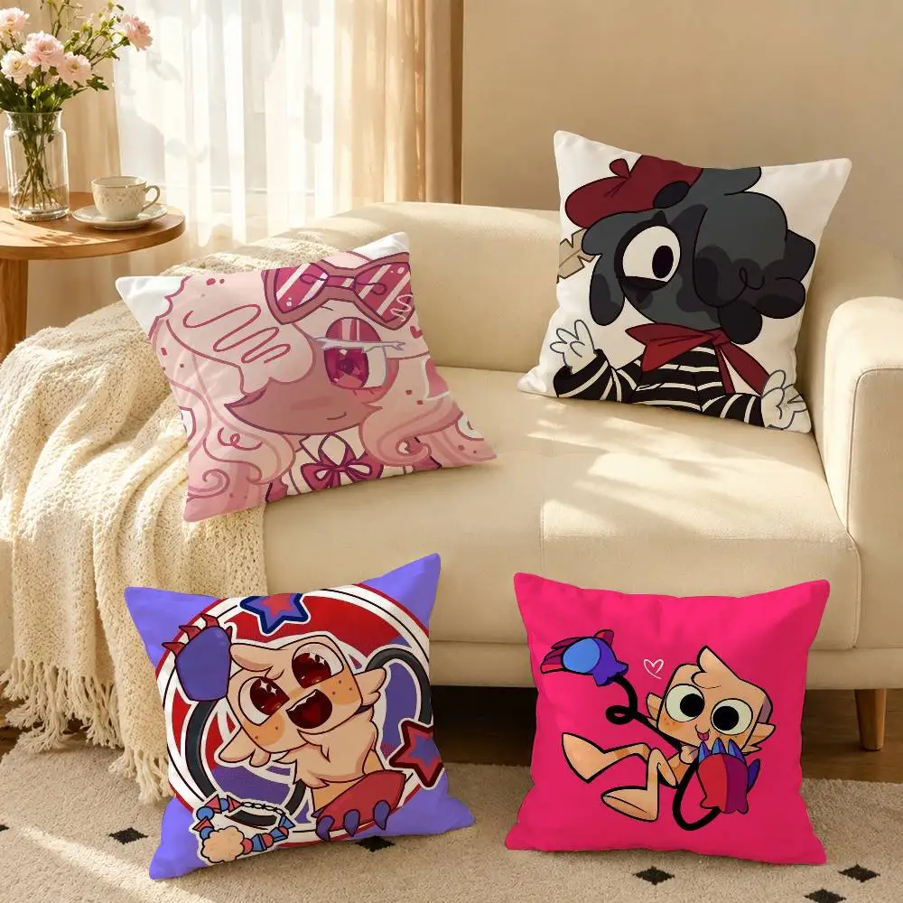 Ginger Blot Goob Dandys World  Pillow Case Square Double-Sided Sofa Cushion Cover Bedroom Bedside Pillow