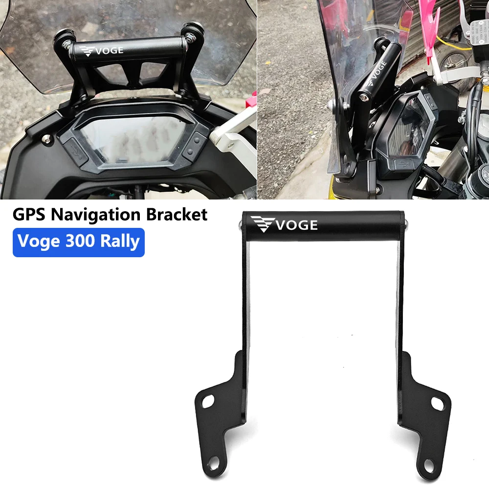 For LONCIN Voge 300 Rally 300 Motorcycle Accessories Navigation Bracket Stand Holder Phone Mobile Phone GPS Plate Support