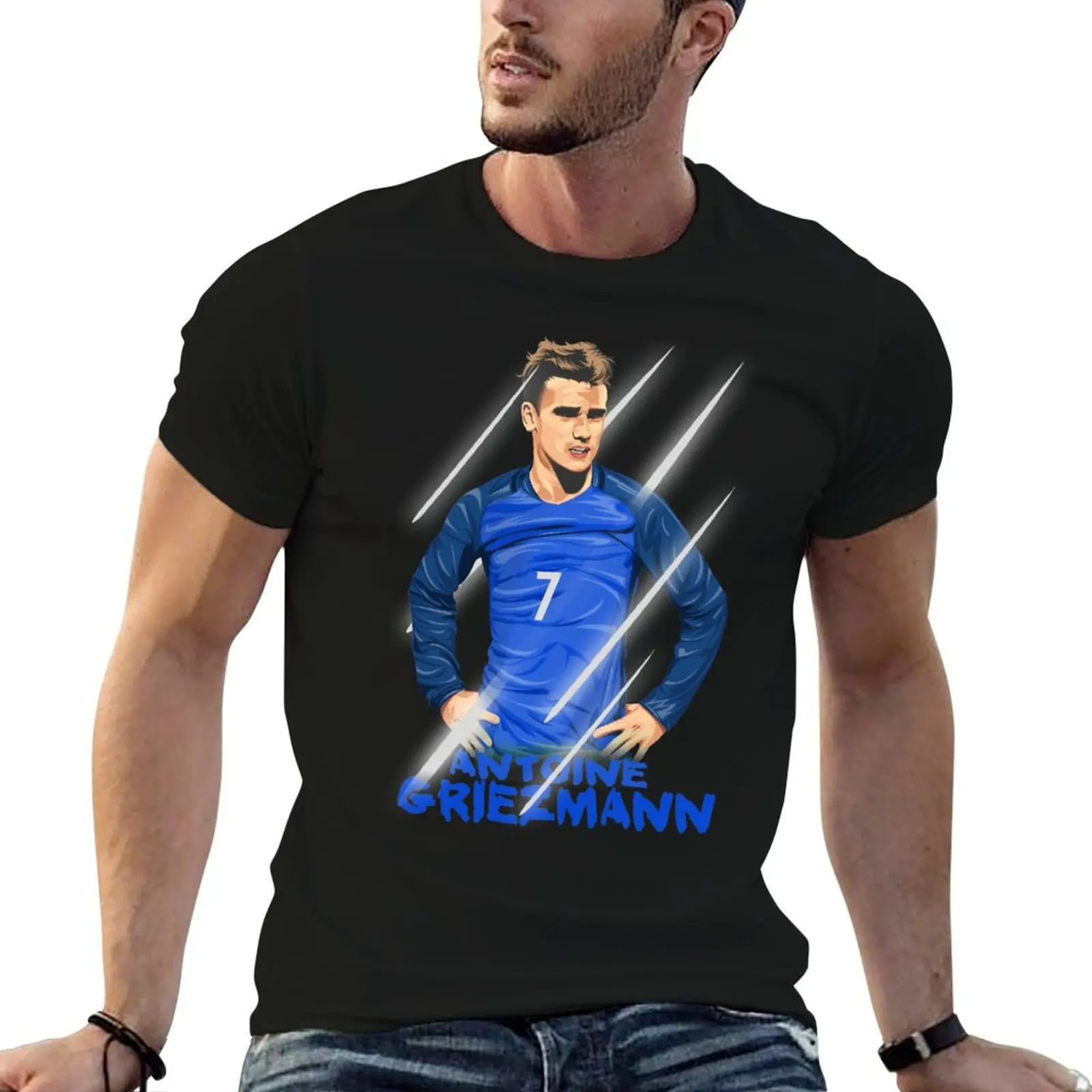 

Griezmann T-Shirt t shirt men 100% cotton luxury brand man t shirts for men casual man t shirt summer T-Shirt