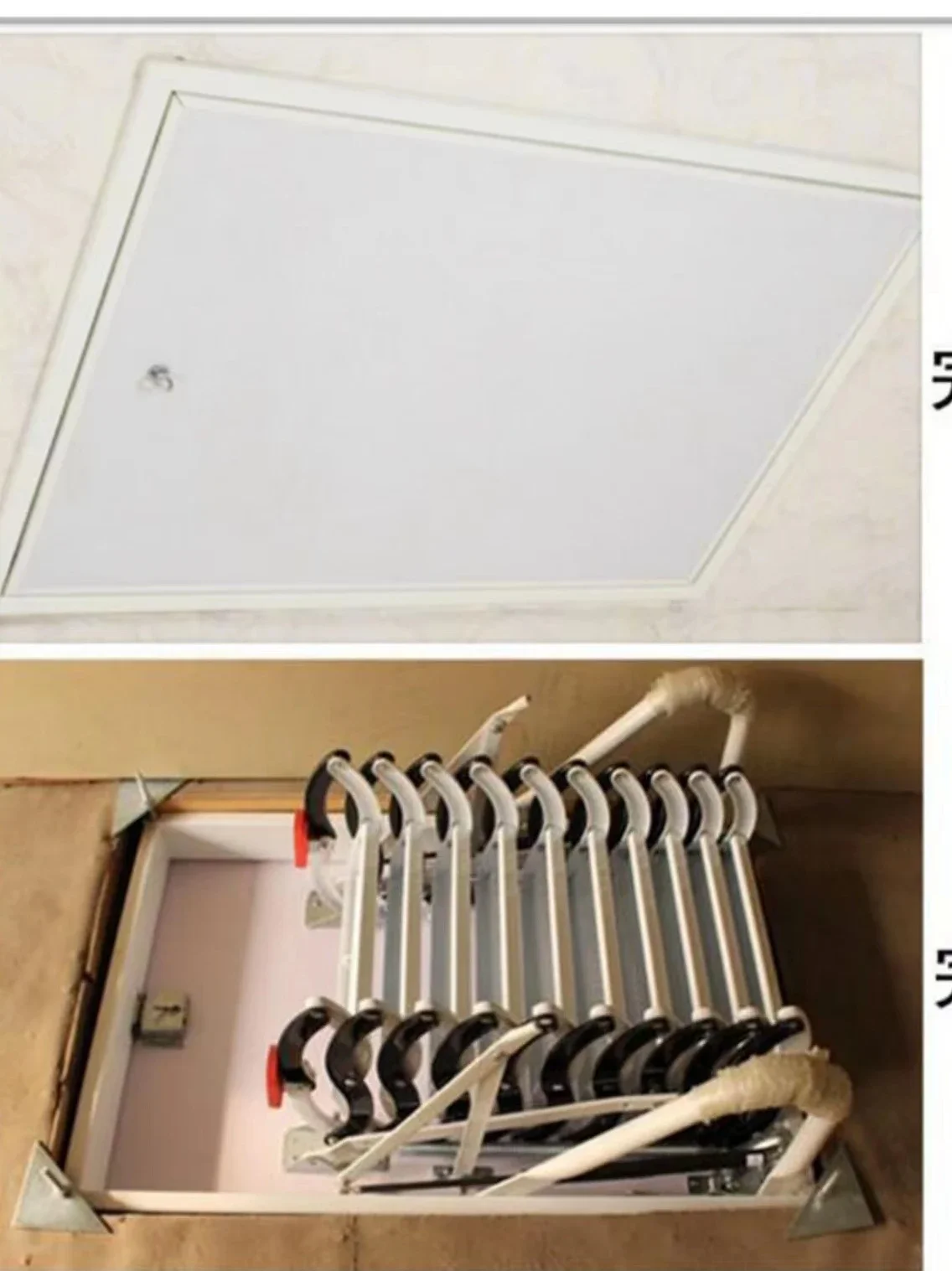 

loft electric telescopic staircase aluminum alloy household folding ladder lifting hidden multi-functional stretching ladder