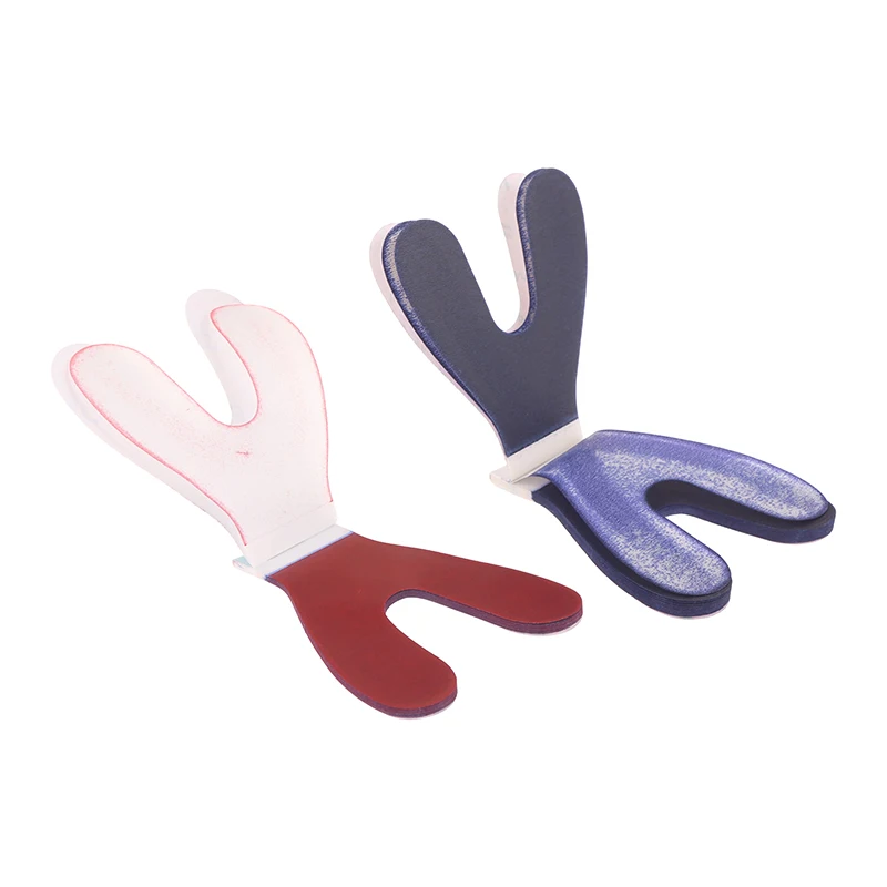 2 كتب/صندوق مزدوج Y نوع أزرق أحمر لدغة ورقة المتاح الأسنان توضيح ورقة لوازم مواد طب الأسنان #4