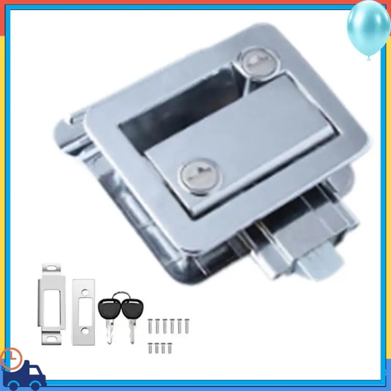 

A90Q-RV Lock Caravan Door Handle Lock Cabin Panel Lock Double Insurance Anti-Theft Portable For RV Camper Caravan