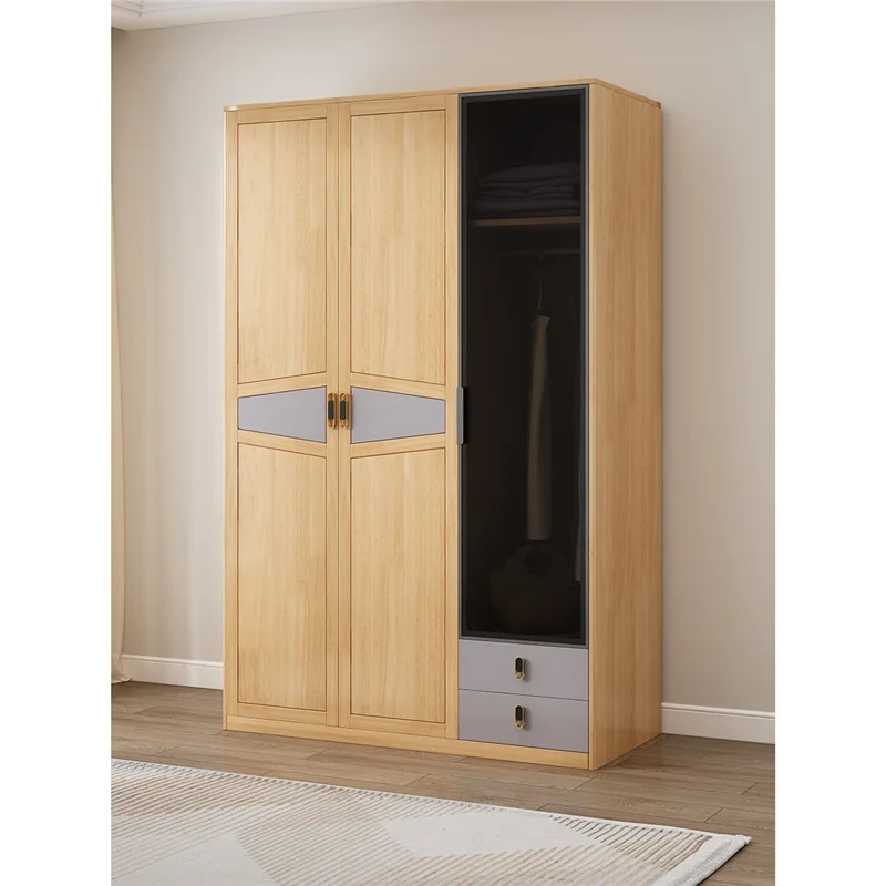 Bed Frame Nordic Solid Wood Bedroom Kitchen Sturdy Durable Ample Storage Easy Assembly