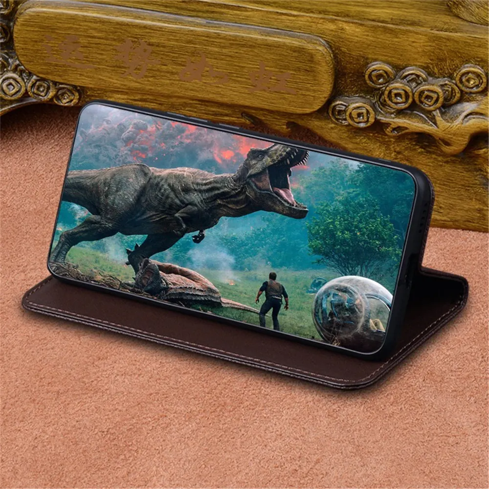 

Skin-feel Cowhide Leather Crocodile Pattern Case For Xiaomi 15 15 Ultra Matte Holder Cover