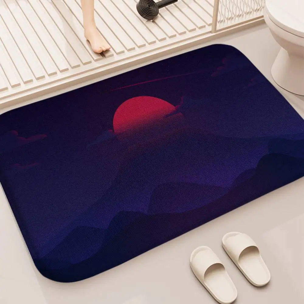 

Vapor Wave Cool Neon Floor Mat Printed Large Carpets Room And Bedroom Carpets Bathroom Anti Slip Door MATS Small Carpets