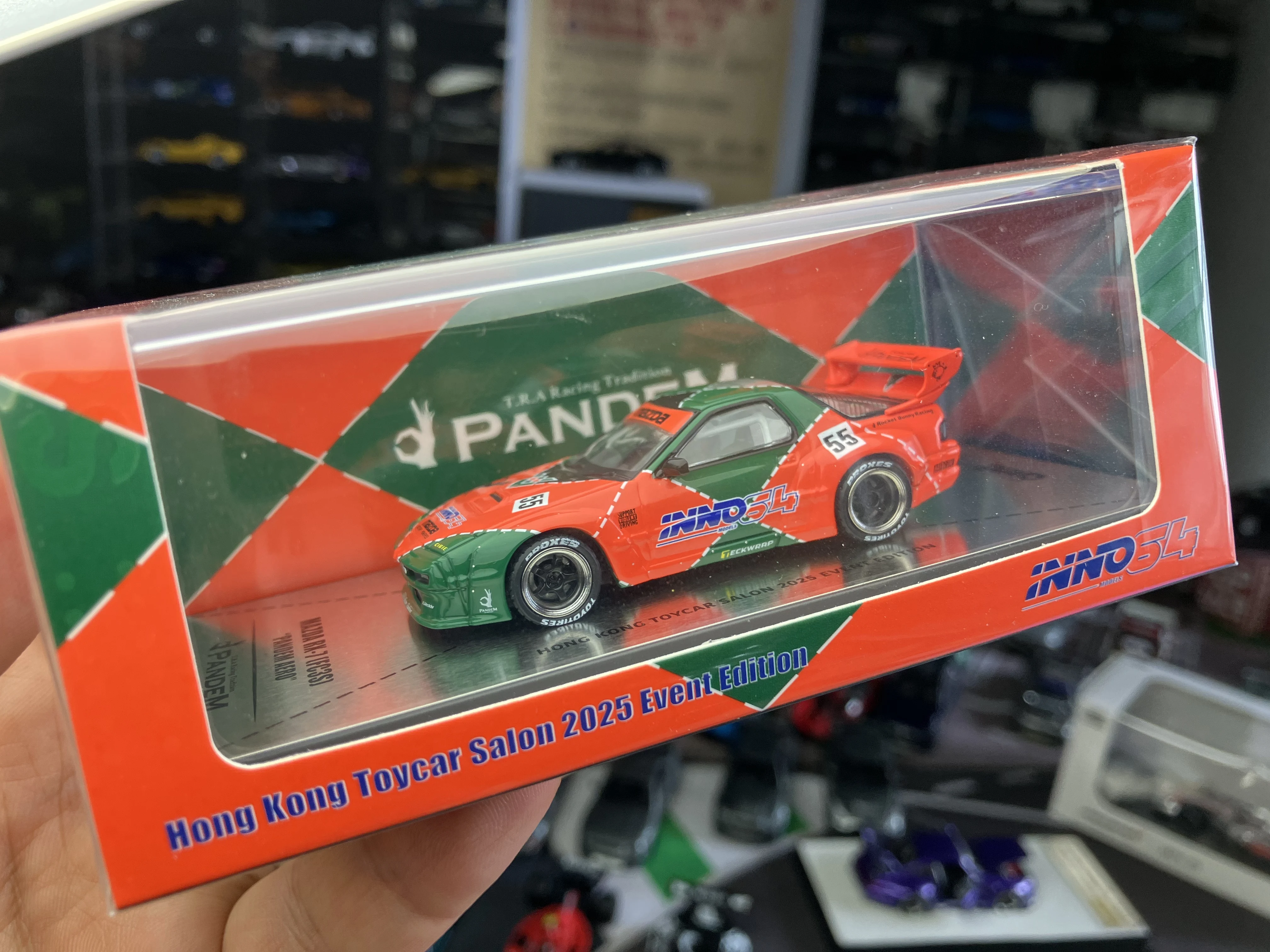 

INNO64 1:64 RX-7 FD3S Pandem Aero Hong Kong Toycar Salon 2025 Event Diecast Model Car Collection Limited Edition Alloy