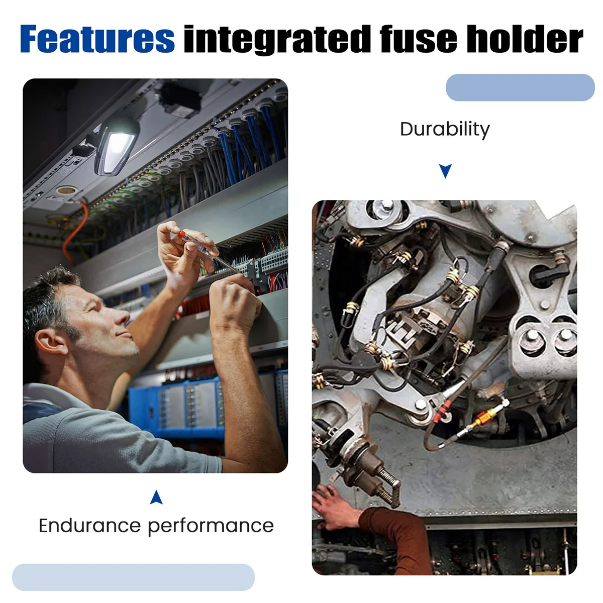BAAQ UK-5- Bloque de terminales de carril Uk5rd Tipo de carril Conector de bloque de terminales de 4 mm Portafusibles Terminales de fusible conductor