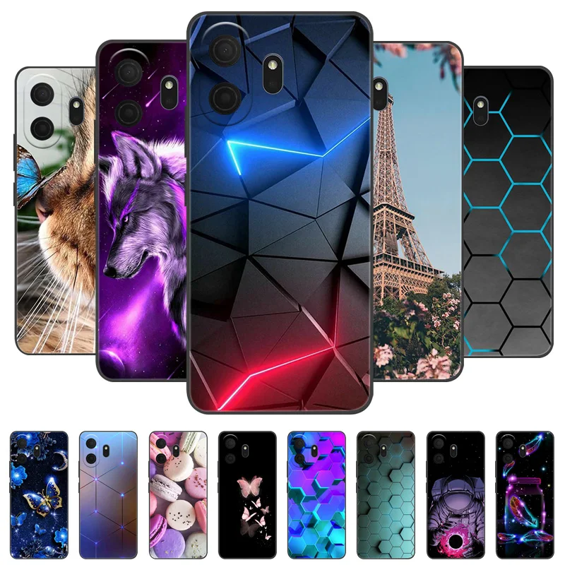 For TCL NxtPaper 70 Pro Case Shockproof Soft TPU Silicone Back Cover for TCL NxtPaper70 Pro T807D T807W Phone Cases Cute Cartoon