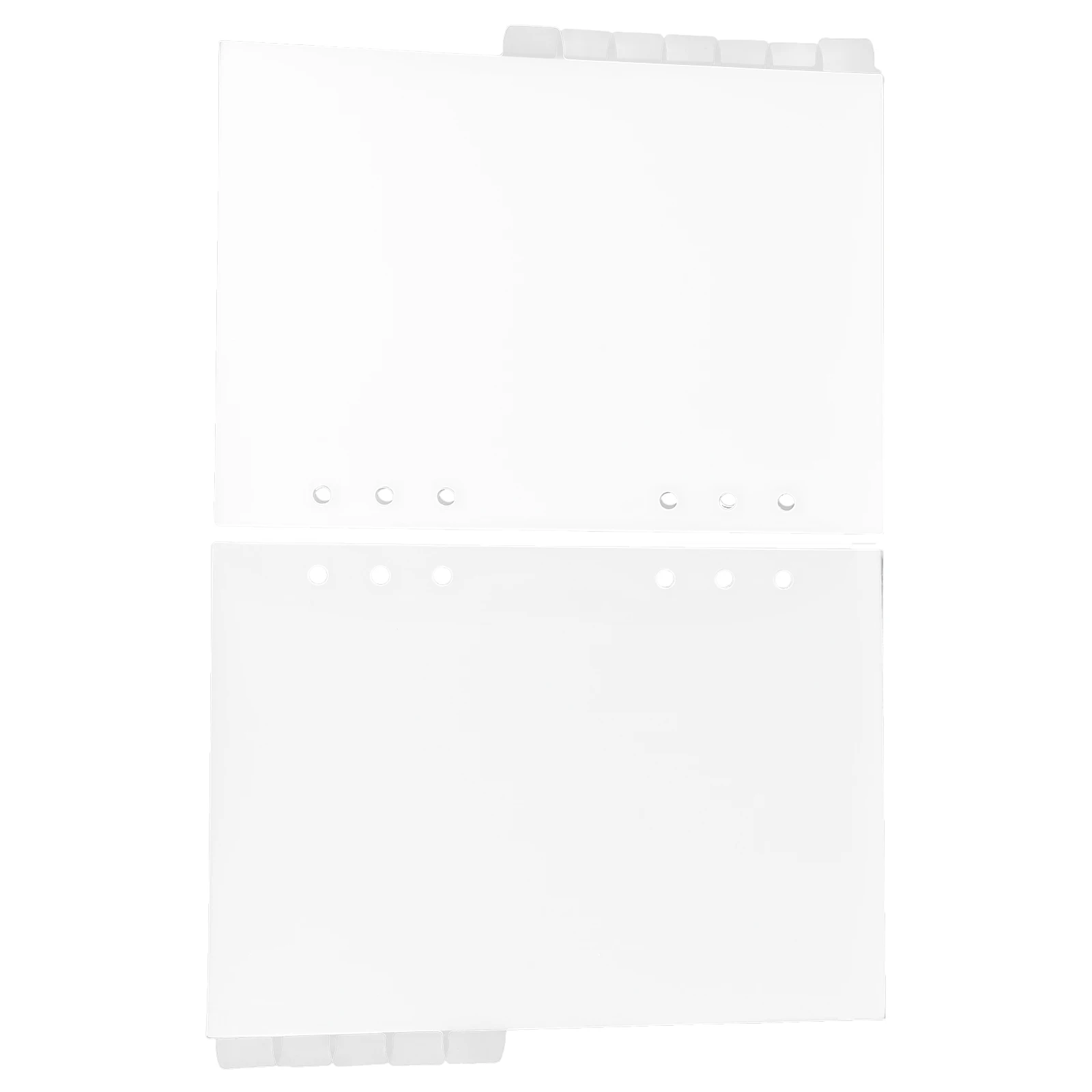 

12Pcs Plastic Tab Dividers Colored Index Classified Labels Six Holes Binder Dividers Translucent Indexing Cards Document