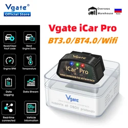 Vgate iCar Pro elm327 V2.3 OBD 2 OBD2 Car Auto diagnostic Scanner WIFI Bluetooth 4.0 for IOS Scan Tool ODB2 PK ELM 327 V1 5