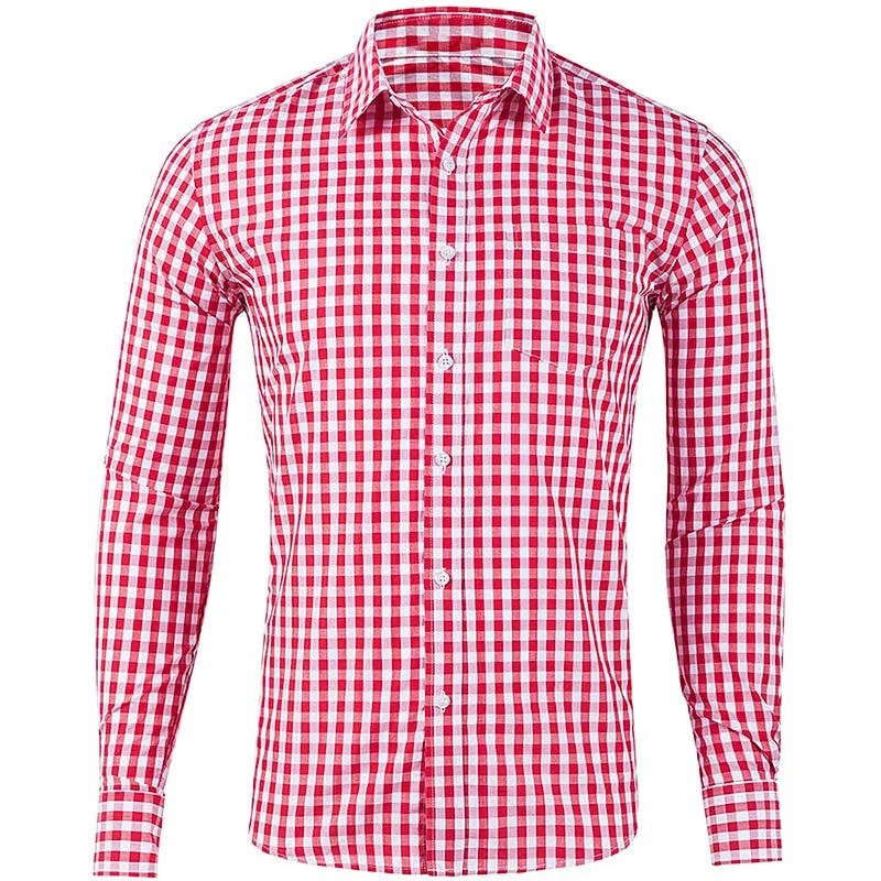 Men's Long Sleeve Shirt Casual Plaid Color Summer 3D Printed Lapel Shirt Summer New  Fashion Casual Men's Clothing Unisex Tops image 4