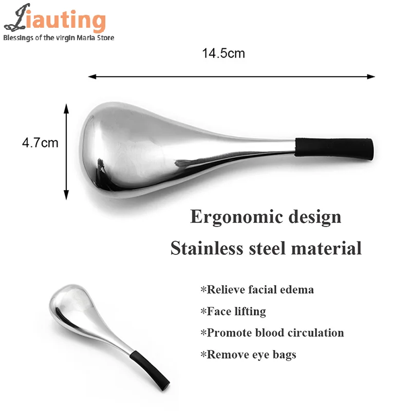 1/2 pces globos de gelo ferramenta de cuidados com a pele facial para olhos do rosto, varas criogênicas de beleza facial de aço inoxidável para homens mulheres, globos de spa de resfriamento