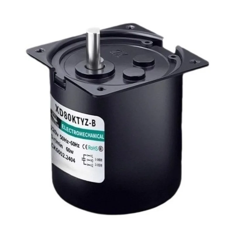 

Синхронный двигатель переменного тока с постоянными магнитами, 5-110 об/мин, 220 В переменного тока, 60 Вт, реверсивный эксцентриковый вал для промышленной техники/бытовой техники