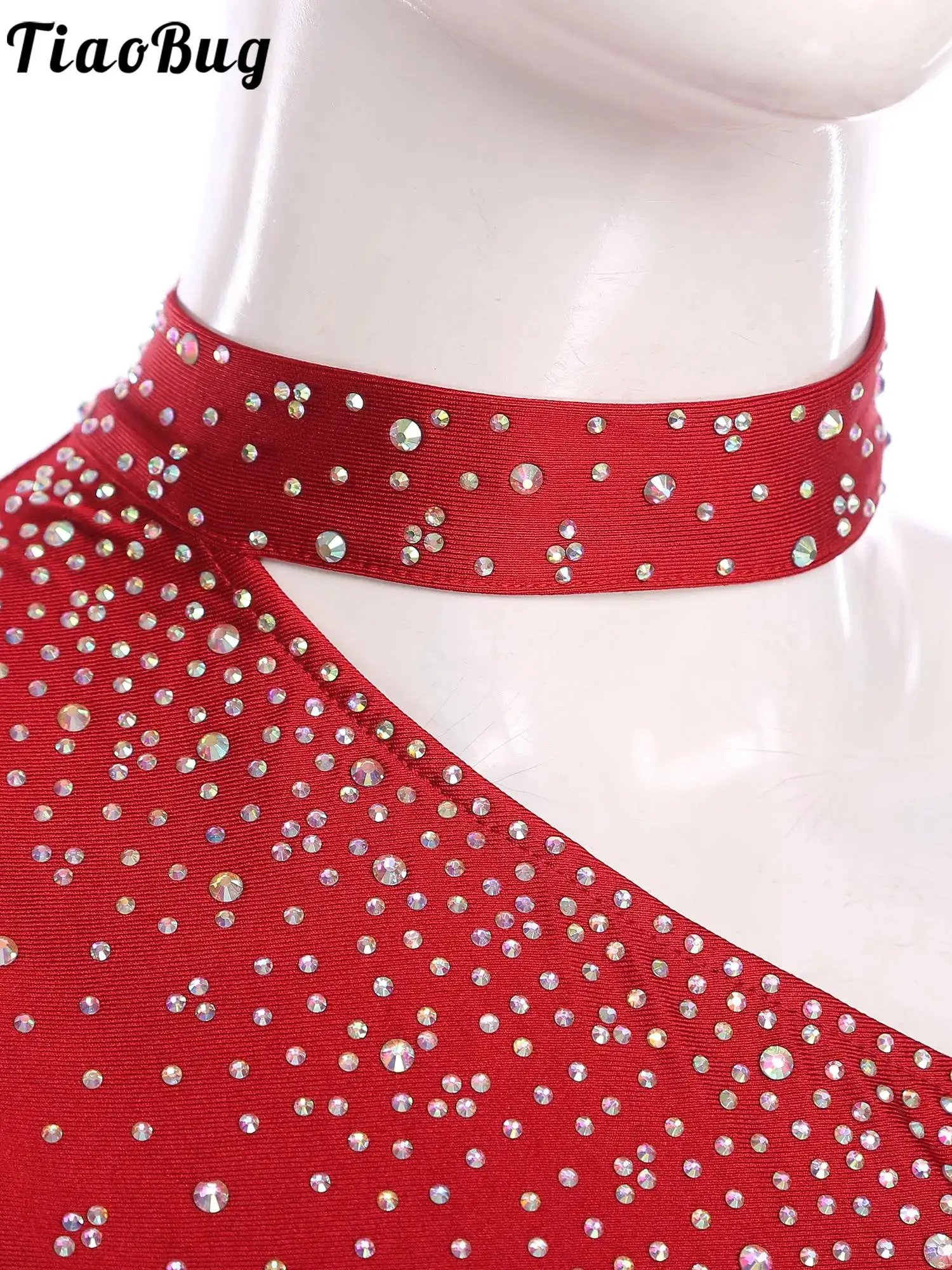 المرأة لامعة الراين اللاتينية الحديثة الرقص زي الرسن شبكة المحاصيل القمم أو الرقص تنانير السراويل للرقص السالسا السامبا الرقص الشرقي