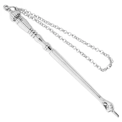 1pc Bible Reading Pointer Tool Metal Alloy With Chain Jewish Gift Religious Accessory Scripture Reader Pointer Bar
