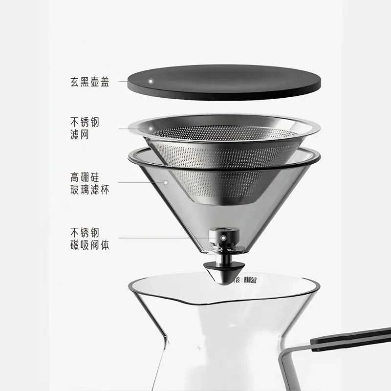 Tea Separator Cup with Filter Glass Tea Cup Home Office Tea Drinking Tool
