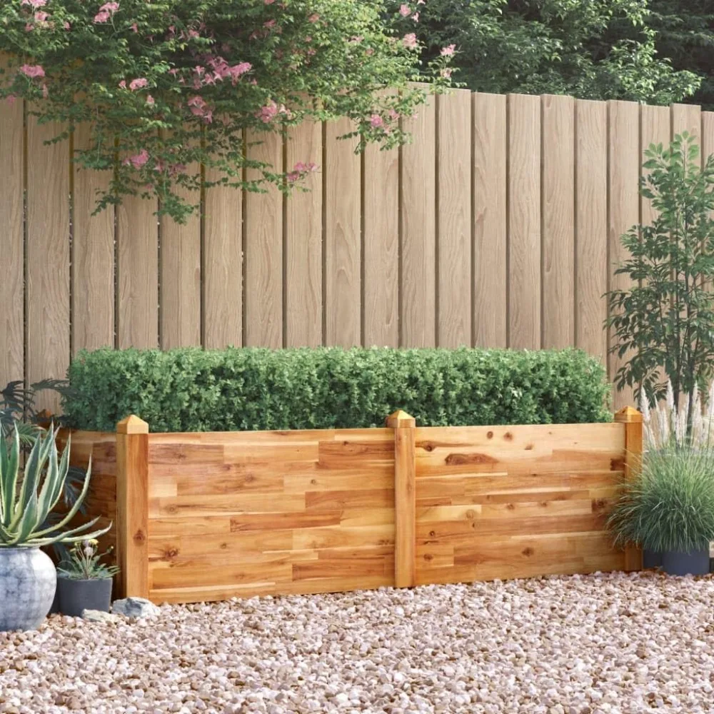 

Garden Raised Bed Solid Wood Acacia, Plant pots, Plant Holders, Planter Boxes, Flower containers, Garden vases, Greenery pots