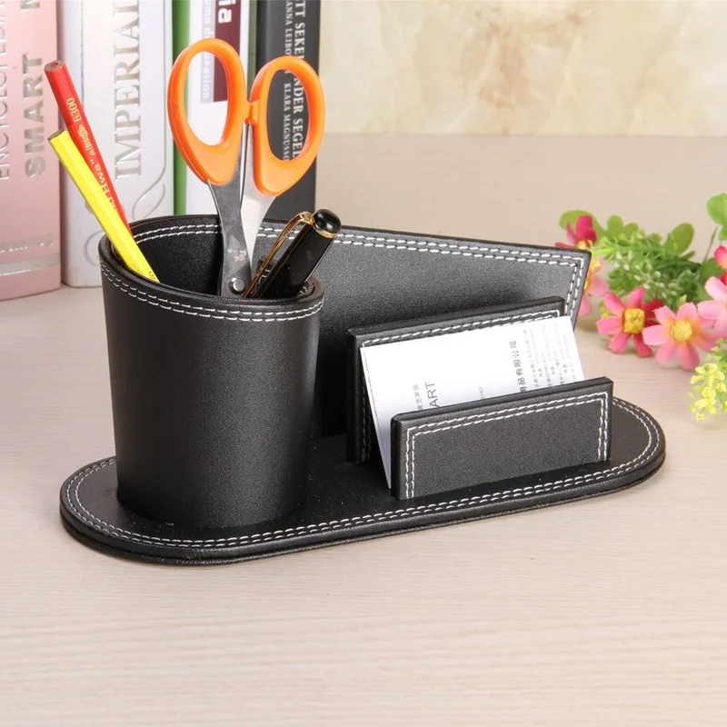 

Pen Holder Desk Organizer Stationery 2021 for School Supplies Desktop Office Accessories Pencil Holder Brush Stand