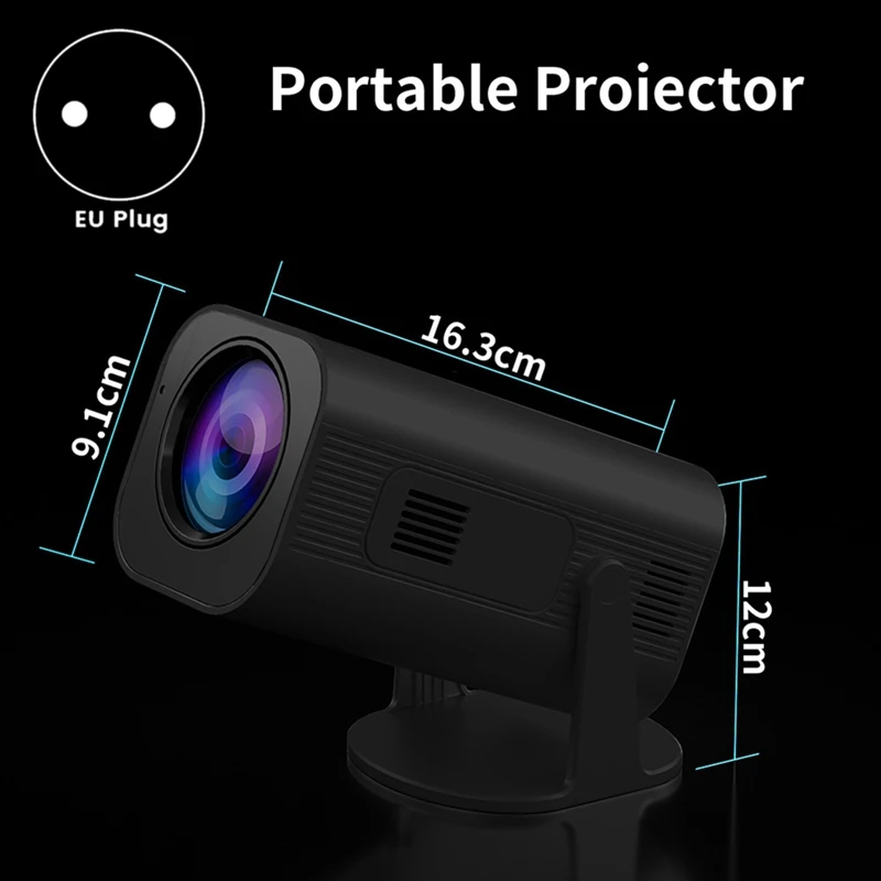 

New 1080P Projector HP330 Home Portable Mini Projection Android HD Practical Multifunction Projector EU Plug