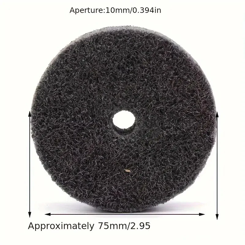 Polishing Wheel Kit 136PCS Nylon Based for Metal Grinding Prep and Finishing Applications with 10mm Arbor Compatibility