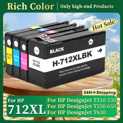 712 XL 712XL Ink Cartridge 3ED71A 3ED67A Compatible for HP 712 for HP DesignJet T210 T230 T250 T650 T630 Inkjet Printer
