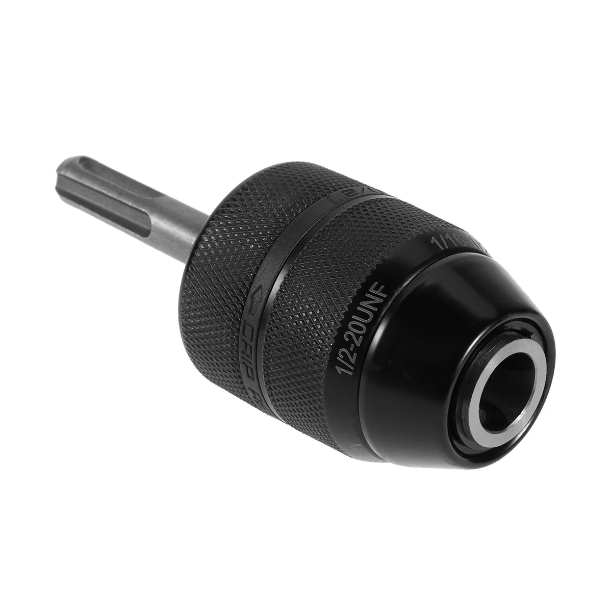 

Keyless Drill Chuck Black Mini 3-Jaw Adapter Aluminum Alloy Locking Prevents Loose 2-13mm Drill Bits Chuck Key