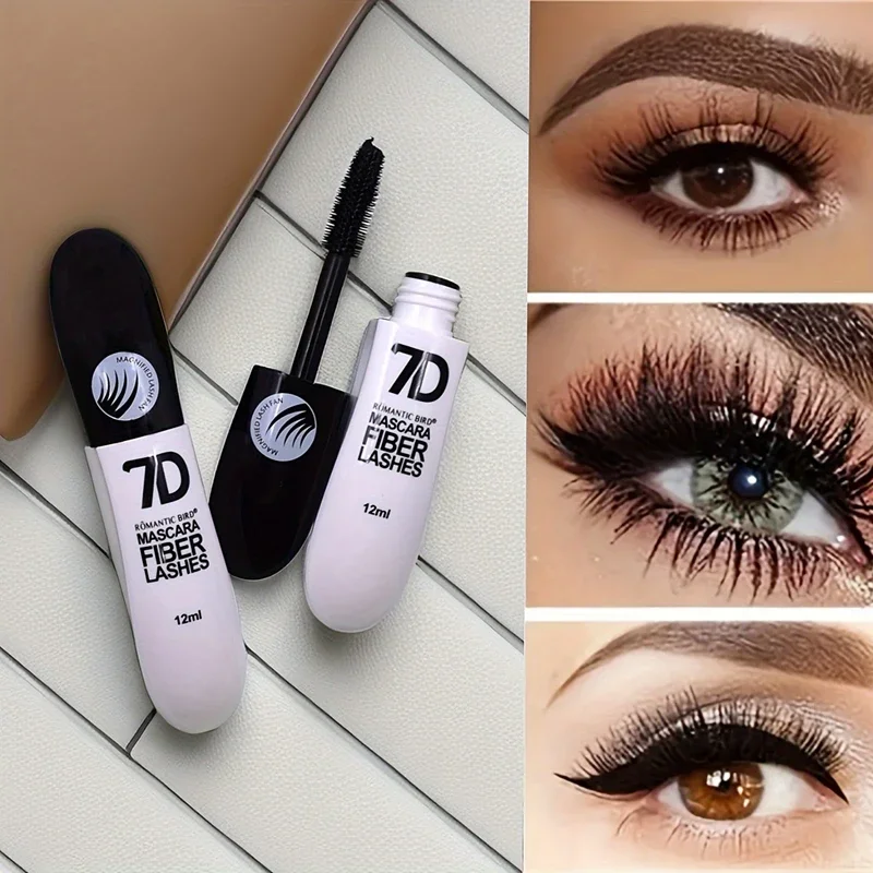 Thickening Mascara Brush 7D Fiber Mascara Ultra Lengthening False Eyelash Effect Waterproof Mascara Black Fiber Mascara