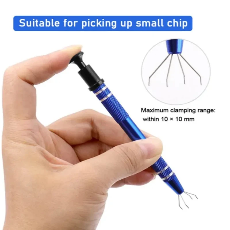 Four Claw Electronic Component Grabber IC Extractor Pickup BGA Chip Picker Patch IC Suck Pen Electronic Repair Tool Dropshipping
