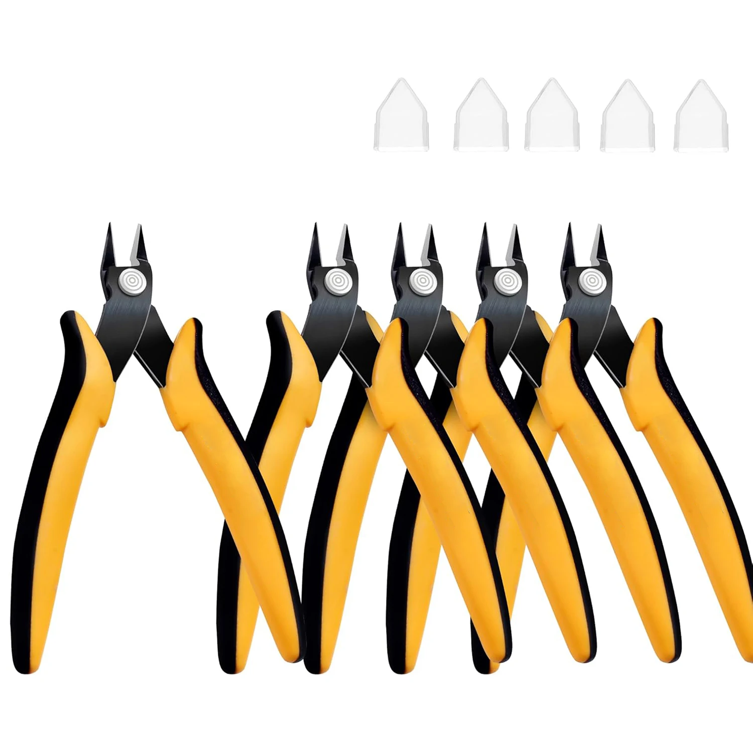 

Micro Wire Cutters, 5.4 Inch Flush Cutters, Sharp Spring Loaded Micro Diagonal Cutters for Jewelry, Electronics & DIY