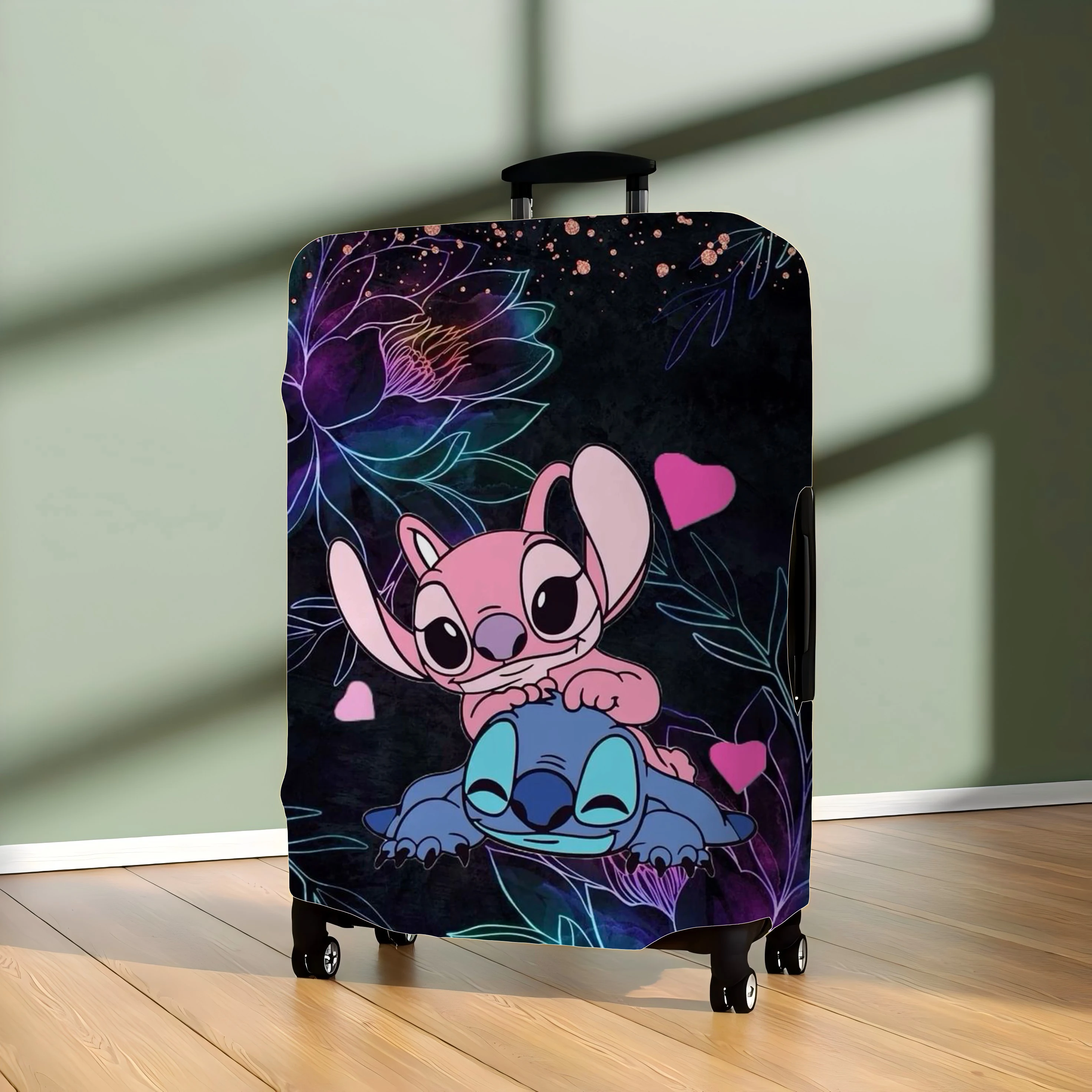 Stitch Trolley Case Storage Bag Luggage Covers Disney Suit Suitcase Cover Protector Travel Accessories Traveling Protective For