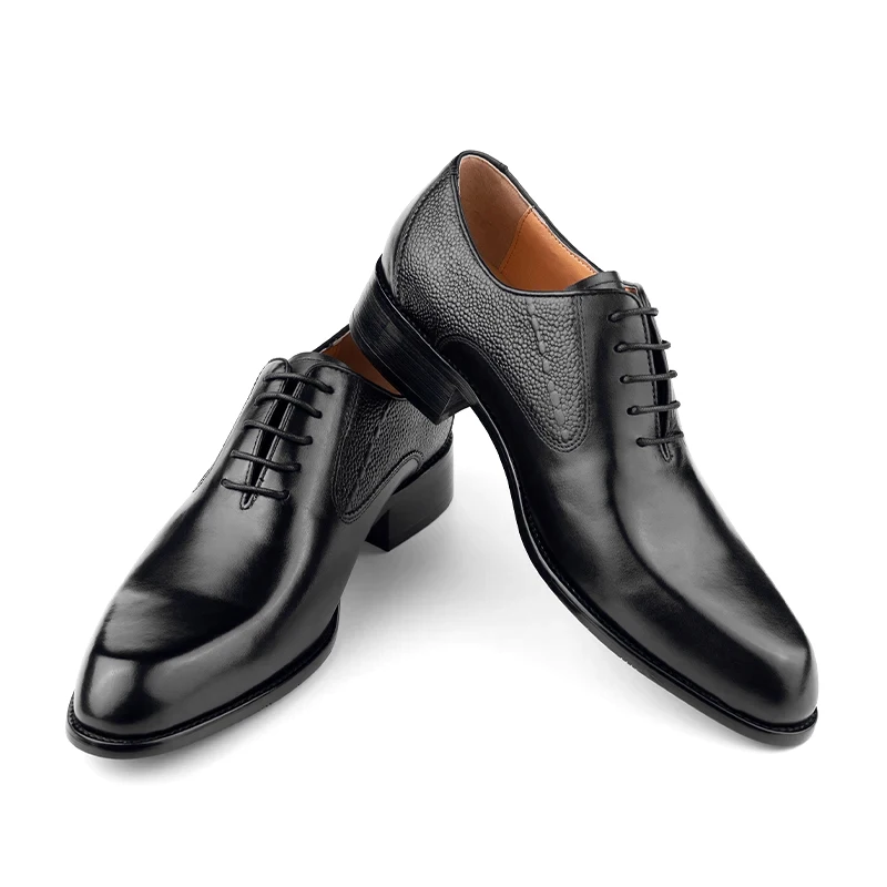 High Quality Handmade Oxford Casual Business Work Shoes Formal Men Shoes Fashion Dress Genuine Leather Lace Up Comfortable Shoe