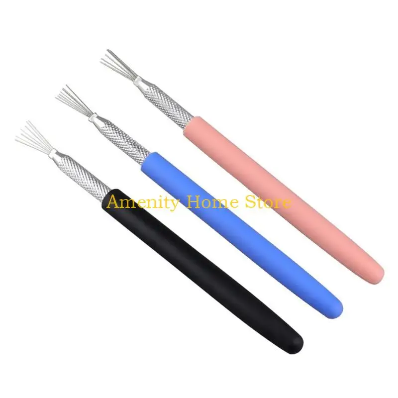 F26C Professional Clay Modeling Tool With Firm Grip Handle Set of 3 for Fine Detail Work & Soft Clay Texturing Wax Sculpting