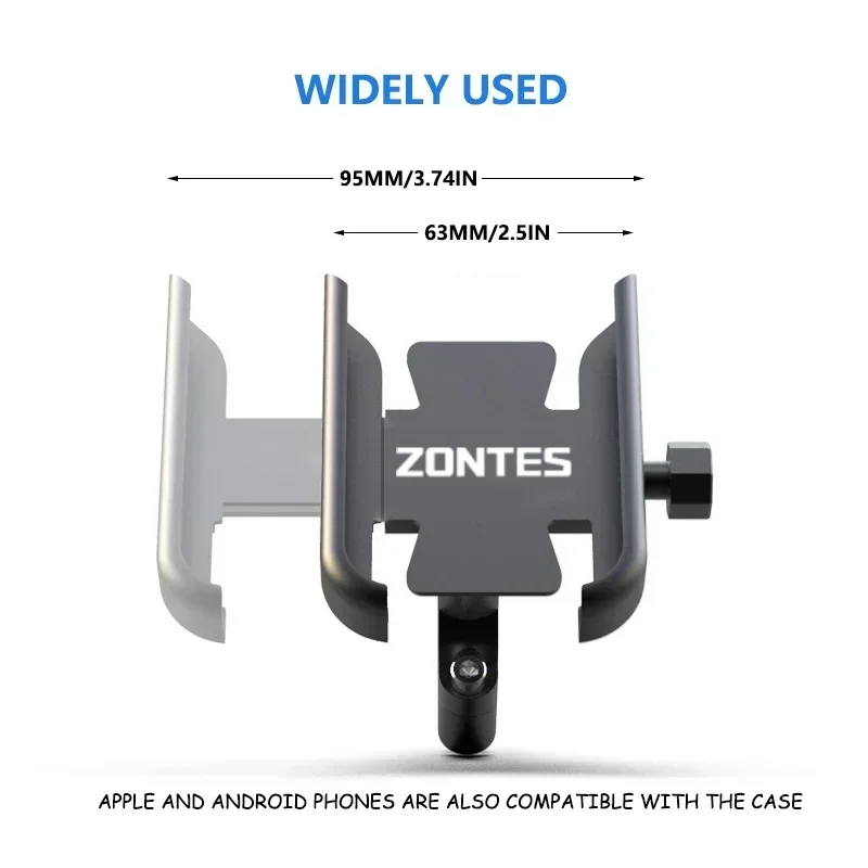 For Zontes G1 125 ZT125 G1 ZT125U ZT 125 U ZT 310X ZT310R Accessories Motorcycle Handlebar Mobile Phone Holder GPS Stand Bracket