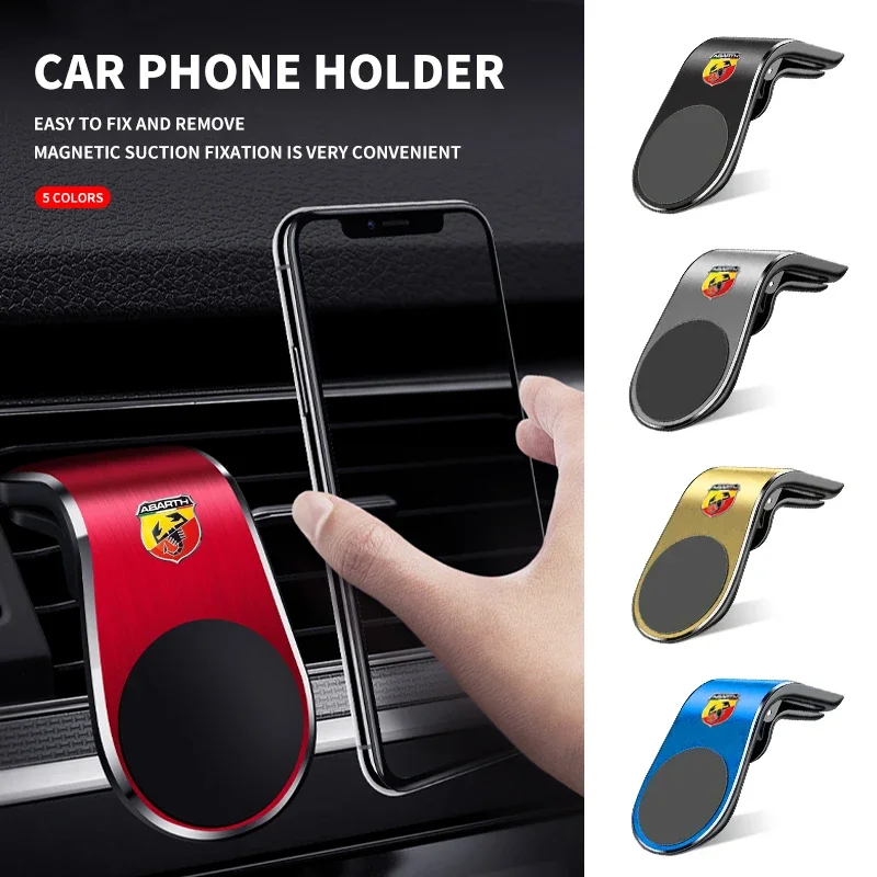 

Magnetic Car Phone Holder GPS Smartphone Holder For Abarth 500 Punto Ducato Freemont Stilo Panda Bravo Car Styling Accessories