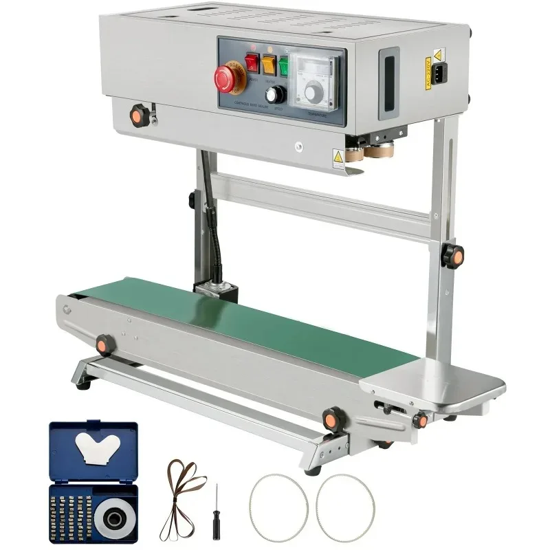 FR-770 Automatic Vertical Continuous Band Sealer Digital Temperature Control Sealing Machine