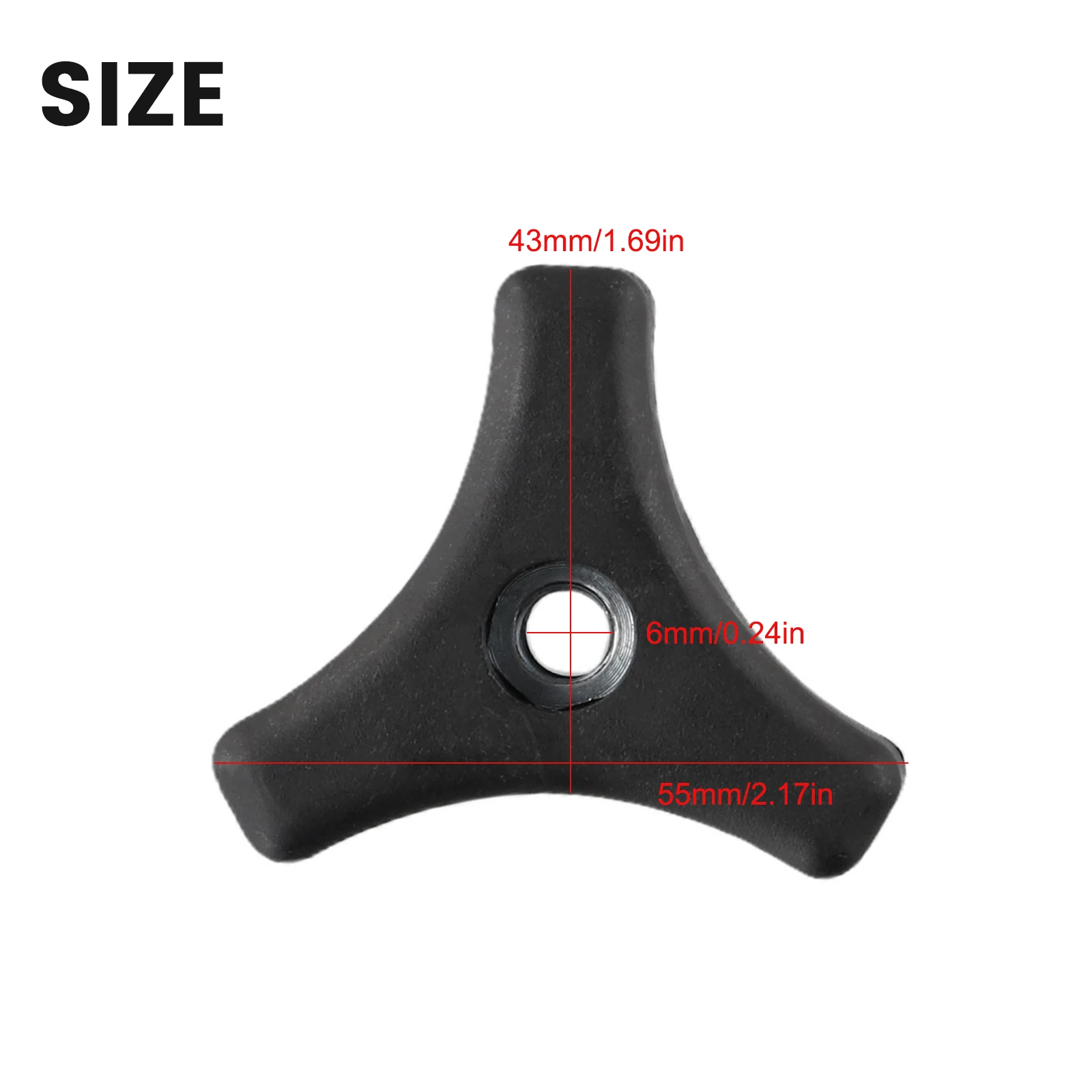 Vite Bullone Triangolo Maniglia Manopola Manopola Dado 2 pz/set Accessori Bullone di Ricambio Per Mountfield Manubrio Per Honda Tosaerba