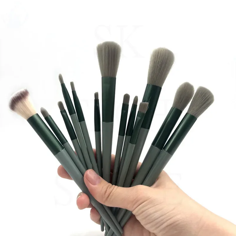 3D Nose Shadow Brush V Face Contour Makeup Brushes Soft Hair Blush Highlight Powder Cosmetic Women Facial Beauty Tools 13 Pieces