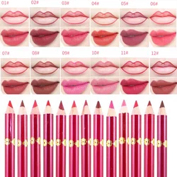 13 Colors Lip Liner Long Lasting Waterproof Red Lip Pencil Lipstick Cosmetic Tool Lip Gloss Permanent Makeup Tattoo Accessories