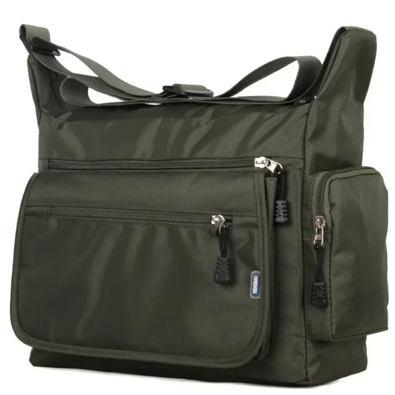 2024 bolsa de ombro masculina, bolsa crossbody masculina, bolsa de náilon, lona oxford viagem à prova dwaterproof água trabalhador de escritório saco leve