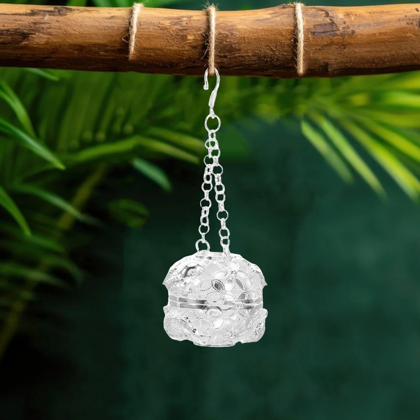 

Incense Burner Decor Insence Decorate Holder Diffuser Pendant Hanging Silver Decorative Office