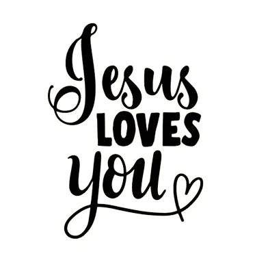 car sticker creative jesus loves you sticker text window sticker high quality car decoration pvc waterproof sunscreen 15cm