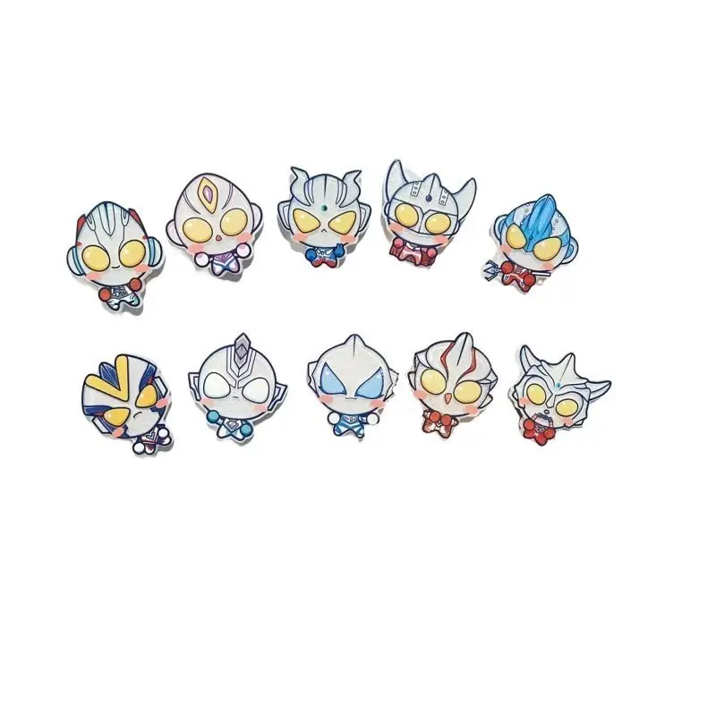 Creative cartoon Cool Ultraman Fridge Magnet, Cute Acrylic Home Decoration, with a Magnet on the Back, Small and Exquisite