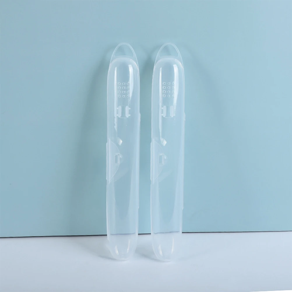 

12 Pcs Portable Toothbrush Case Container Holder Toothbrushes Breathable Travel